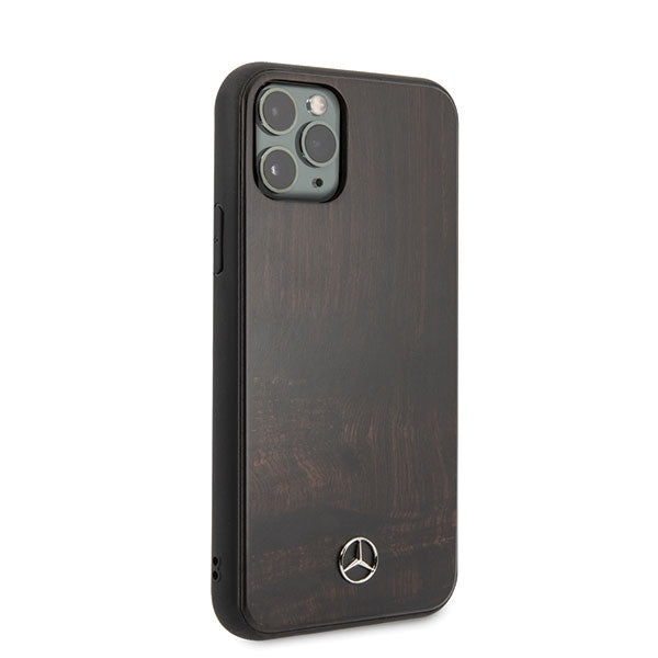 Mercedes Wood Line Rosewood case for iPhone 11 Pro Max - brown
