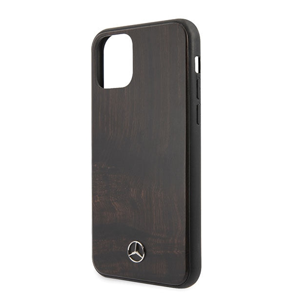 Mercedes Wood Line Rosewood case for iPhone 11 Pro Max - brown