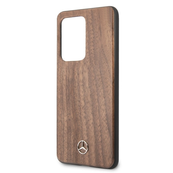 Mercedes Wood Line Walnut Case for Samsung Galaxy S20 Ultra - Brown