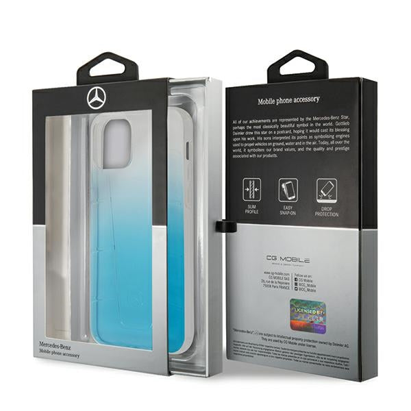 Mercedes Transparent Line Case for iPhone 12 Pro Max - Blue