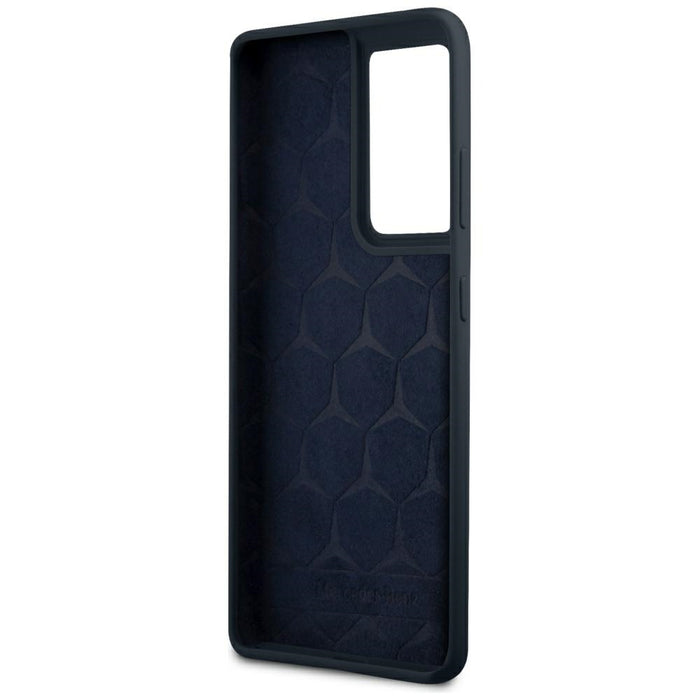 Mercedes Silicone Line Case for Samsung Galaxy S21 Ultra - Blue