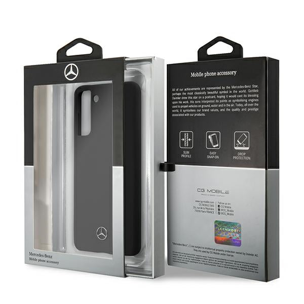 Mercedes Silicone Line Case for Samsung Galaxy S21+ - Black