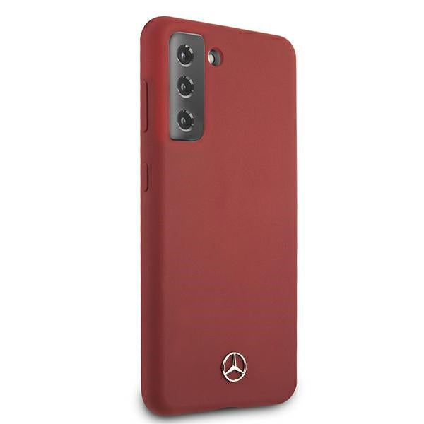 Mercedes Silicone Line Case for Samsung Galaxy S21+ - Red