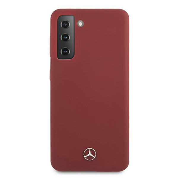 Mercedes Silicone Line Case for Samsung Galaxy S21 - Red
