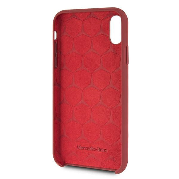 Mercedes Silicone Line iPhone Xr Case - Red