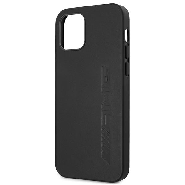 AMG Leather Hot Stamped Case for iPhone 12 Pro Max - Black