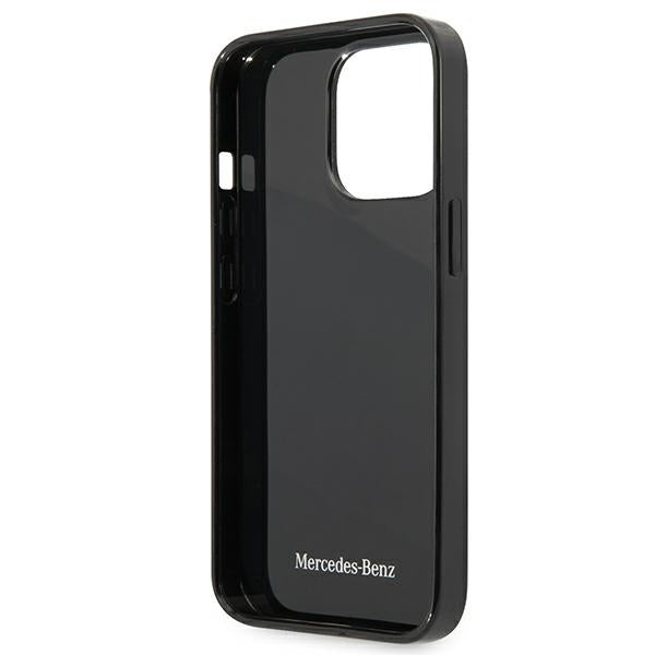 Mercedes Silver Stars Pattern Case for iPhone 13 Pro / iPhone 13 - Black