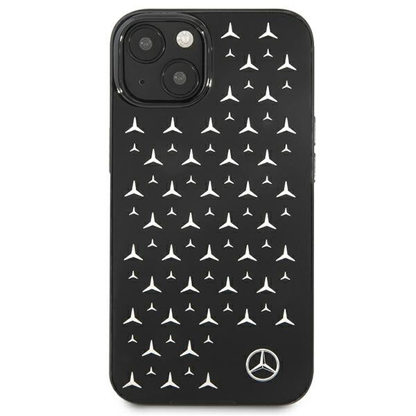 Mercedes Silver Stars Pattern Case for iPhone 13 mini - Black