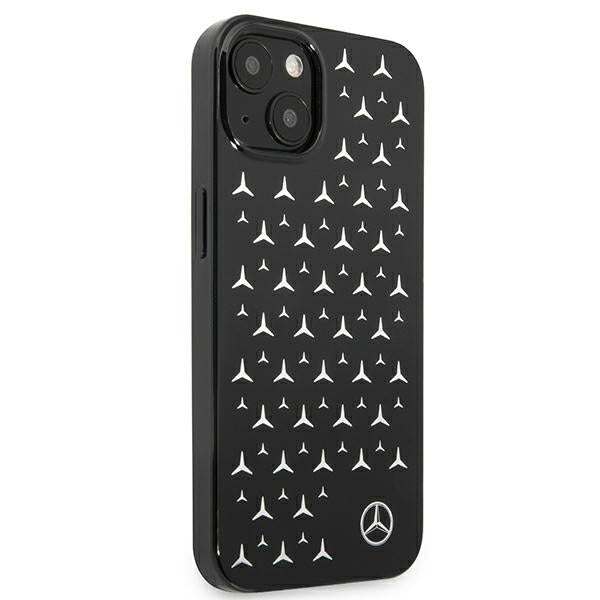 Mercedes Silver Stars Pattern Case for iPhone 13 mini - Black