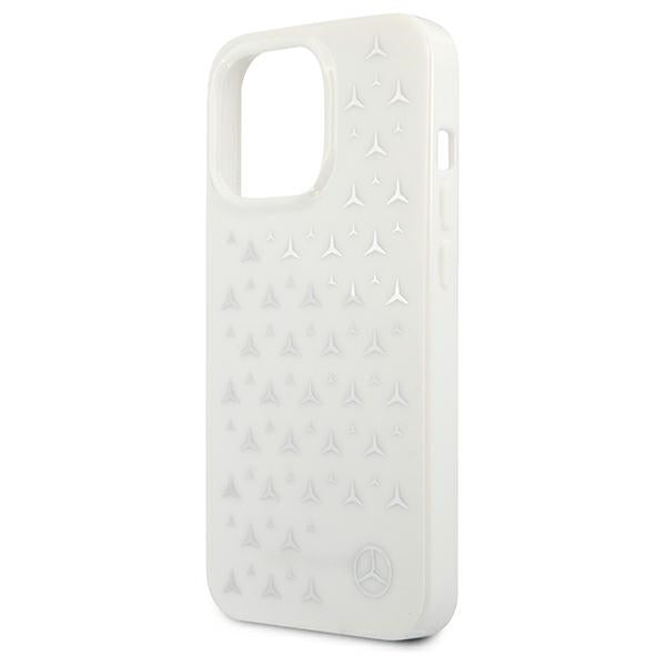 Mercedes Silver Stars Pattern Case for iPhone 13 Pro / iPhone 13 - White