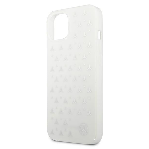 Mercedes Silver Stars Pattern Case for iPhone 13 - White