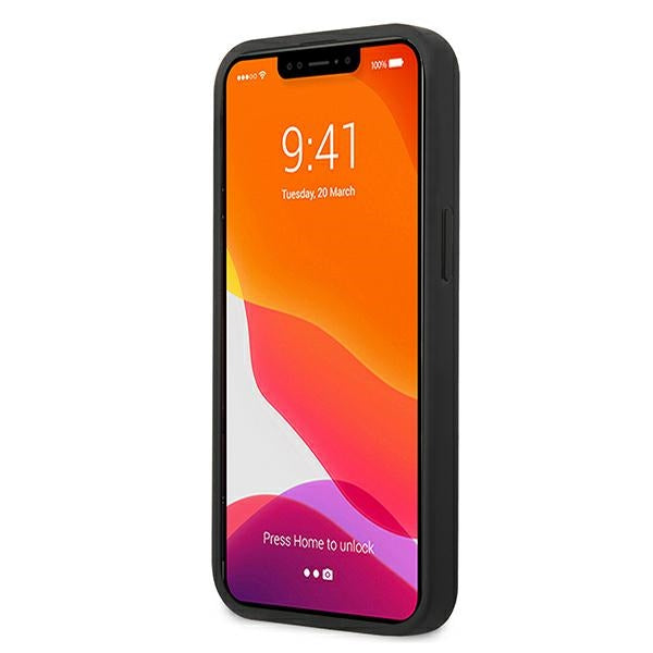 Mercedes Leather Perforated Area Case for iPhone 13 mini - Navy Blue