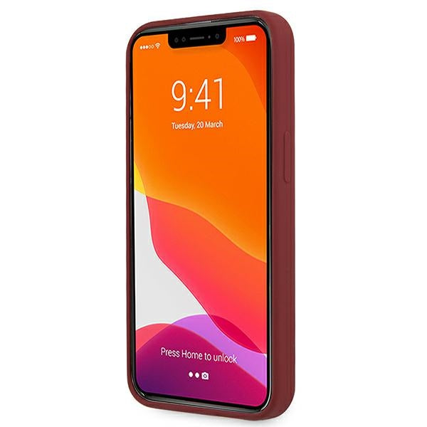Mercedes Silicone Line iPhone 13 Case - Red