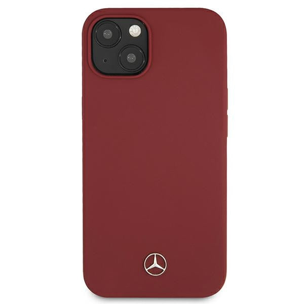 Mercedes Silicone Line iPhone 13 Case - Red