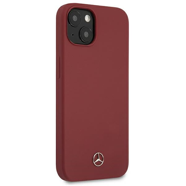 Mercedes Silicone Line iPhone 13 Case - Red