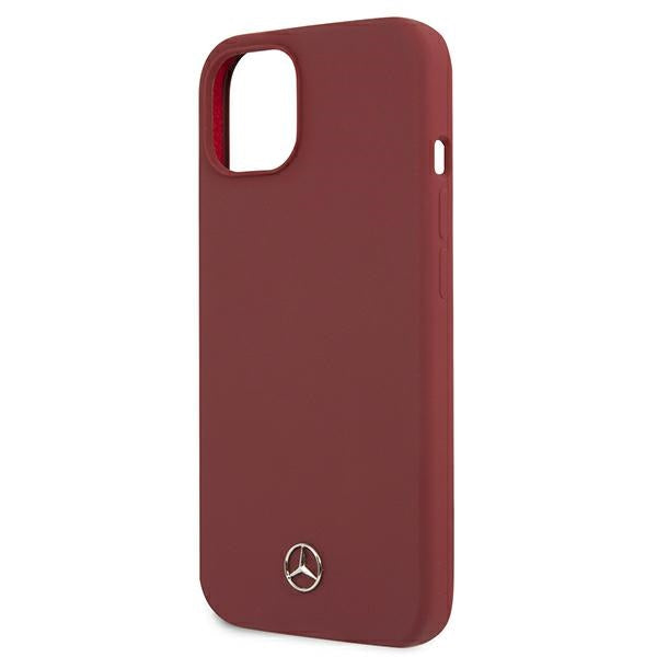 Mercedes Silicone Line iPhone 13 Case - Red