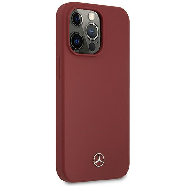 Mercedes Silicone Line Case for iPhone 13 Pro Max - Red
