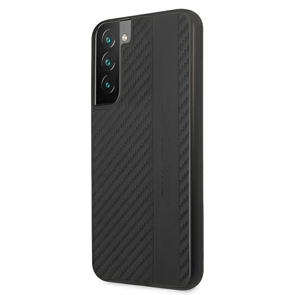 AMG Carbon Stripe&amp;Embossed Case for Samsung Galaxy S22+ - Black