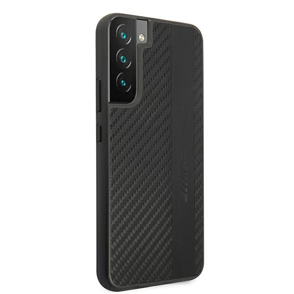 AMG Carbon Stripe&amp;Embossed Case for Samsung Galaxy S22+ - Black