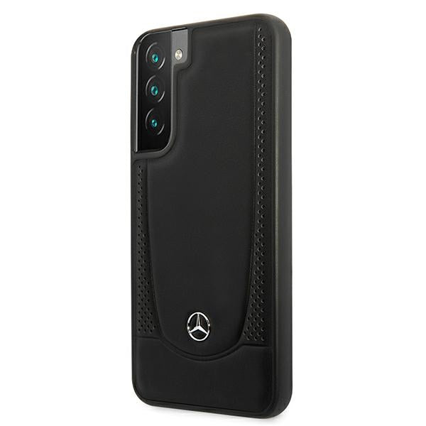 Mercedes Leather Urban Line Case for Samsung Galaxy S22+ - Black