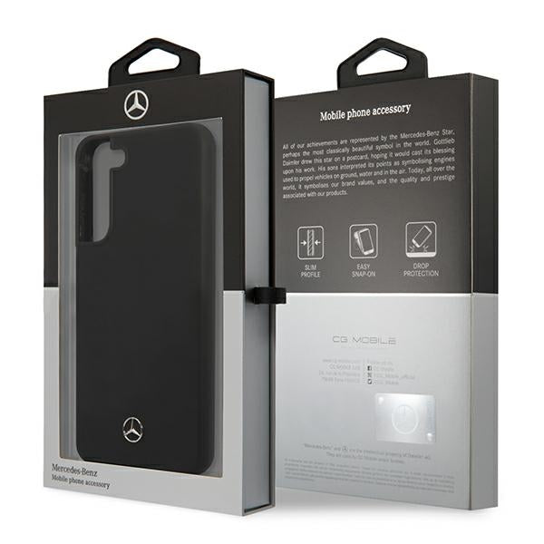 Mercedes Silicone Line Case for Samsung Galaxy S22+ - Black