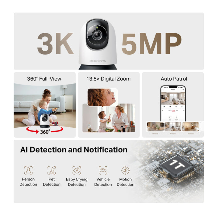 SMART IP CAMERA MERCUSYS MC230 3K 5MP