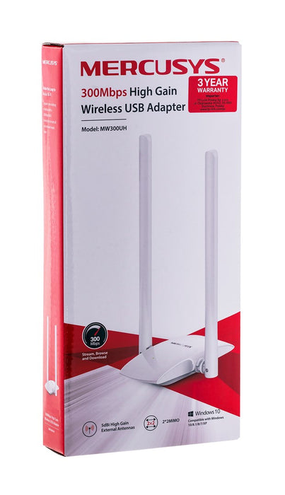 Mercusys 300Mbps High Gain Wireless USB Adapter