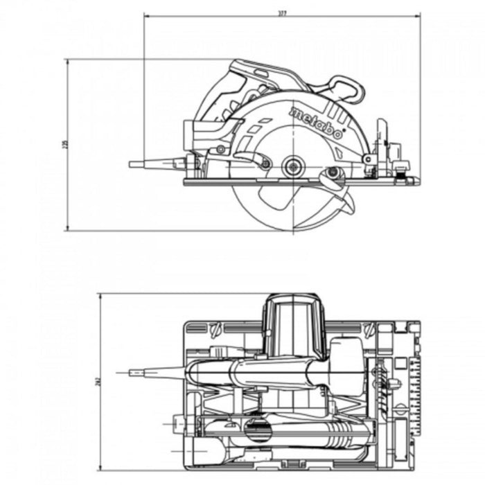 HAND CIRCULAR METABO KS 55 FS 1200 W