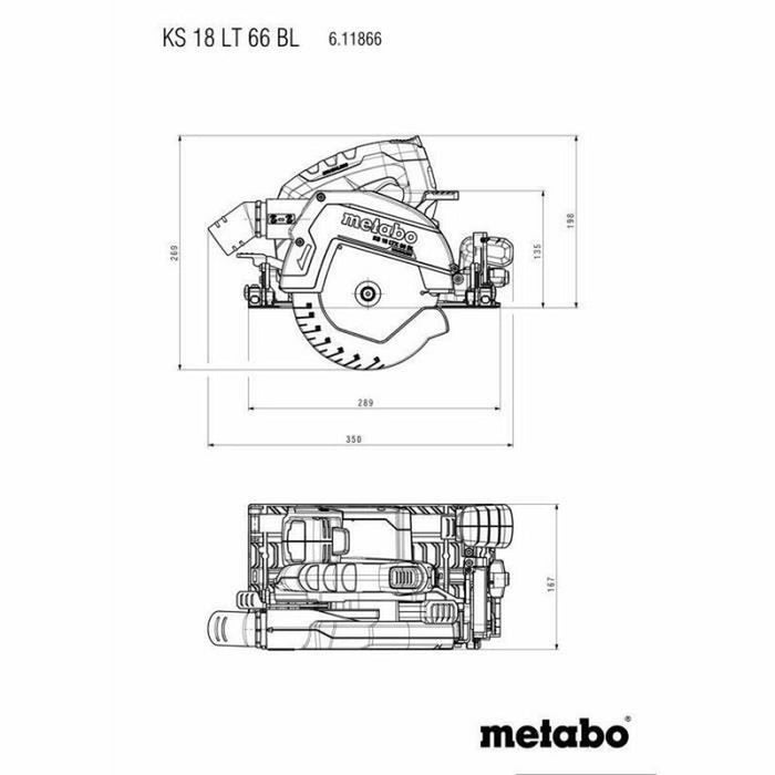 Circular saw Metabo KS 18 LTX 66 BL 18 V 165 mm