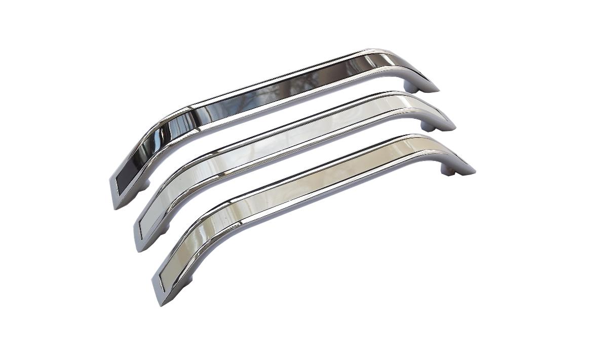 FURNITURE HANDLE 96MM CHROME CREAM VLX