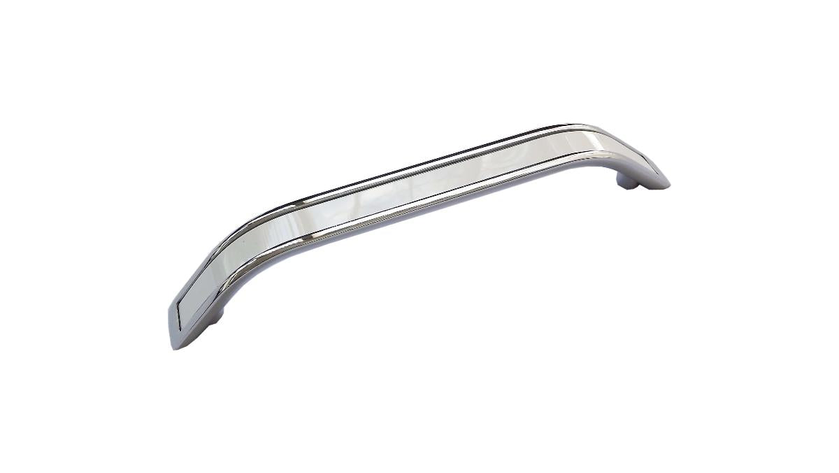 FURNITURE HANDLE 128MM CHROME WHITE VLX