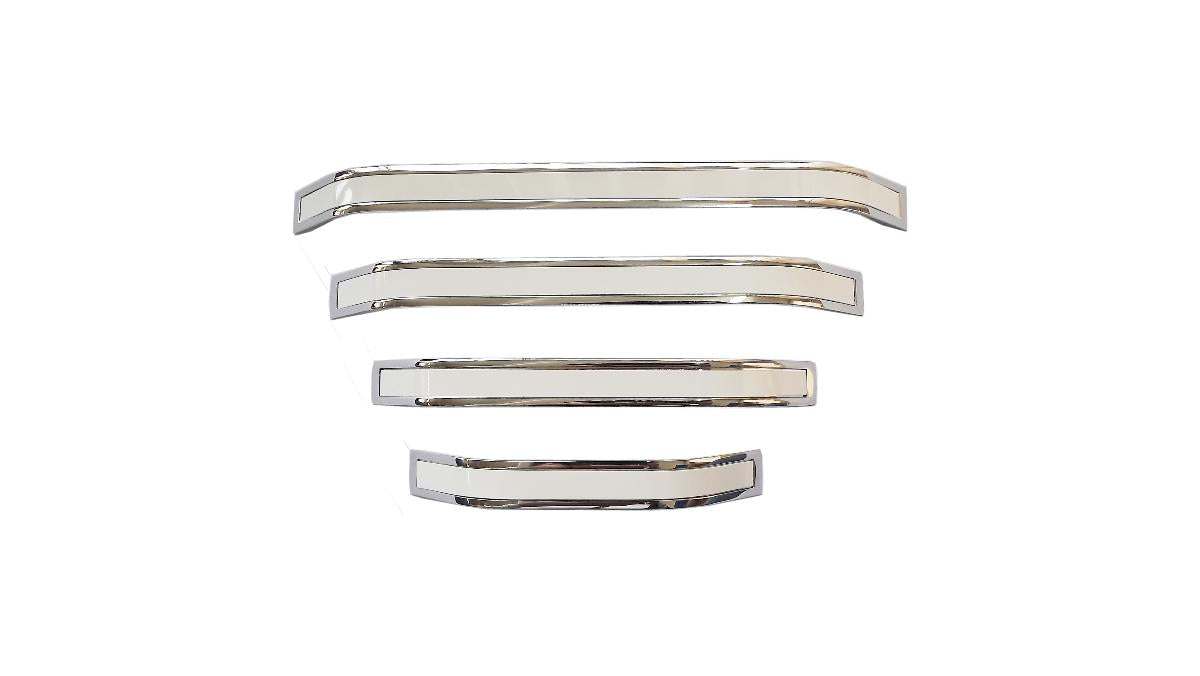 FURNITURE HANDLE 128MM CHROME WHITE VLX