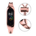 Metal bracelet for Xiaomi Mi Band 3 / 4 / 5 / 6 band strap - pink - Smartwatch straps and cases<<<HurtelXML