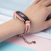 Metal bracelet for Xiaomi Mi Band 3 / 4 / 5 / 6 band strap - pink - Smartwatch straps and cases<<<HurtelXML