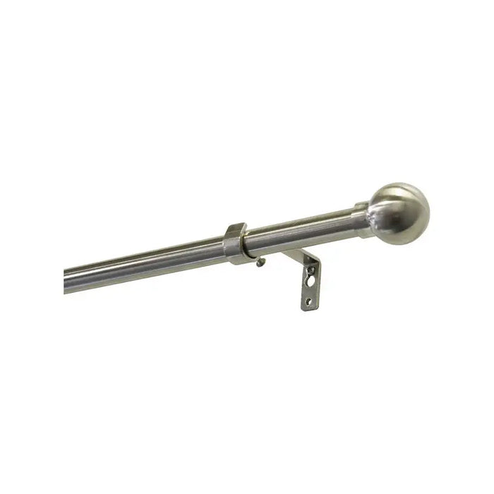 METAL CORNICE GARDINIA BALL 160 CM. STEEL OPTIC - Корнизи<<<Корнизи щори и пердета<<<Мебели и интериор<<<Praktiker