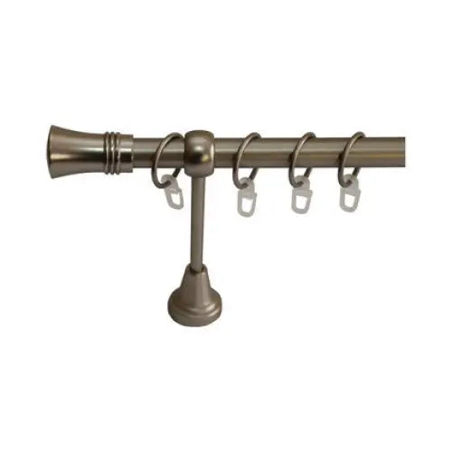 METAL CORNICE GENKOVSKI F19 WHITE 200 CM. NICKEL MAT - Корнизи<<<Корнизи щори и пердета<<<Мебели и интериор<<<Praktiker