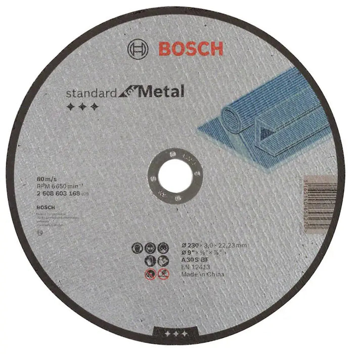 METAL CUTTING DISC INOX BOSCH 230x3x22.23 - Дискове за ъглошлайфи<<<Консумативи за електроинструменти<<<Инструменти и