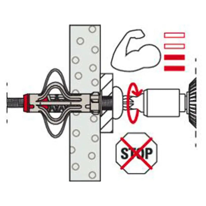 METAL DOWEL FOR CAVITIES F10X55MM FISCHER DuoHM 5x55 S - Комплекти дюбели и винтове<<<Дюбели<<<Инструменти и