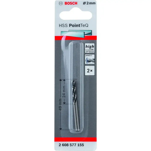 METAL DRILL BOSCH HSS PointTeQ 2x24x49 - Свредла<<<Консумативи за електроинструменти<<<Инструменти и
