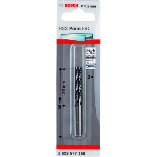 METAL DRILL BOSCH HSS PointTeQ 3.2x36x65 - Свредла<<<Консумативи за електроинструменти<<<Инструменти и