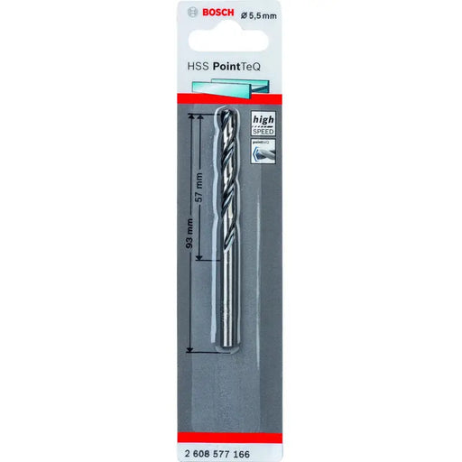 METAL DRILL BOSCH HSS PointTeQ 5.5x57x93 - Свредла<<<Консумативи за електроинструменти<<<Инструменти и