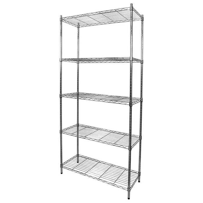 METAL RACK 180X91X35 CM CHROME - Стелажи<<<Стелажи<<<Мебели и интериор<<<Praktiker&&&Стелажи<<<Стелажи<<<Инструменти и