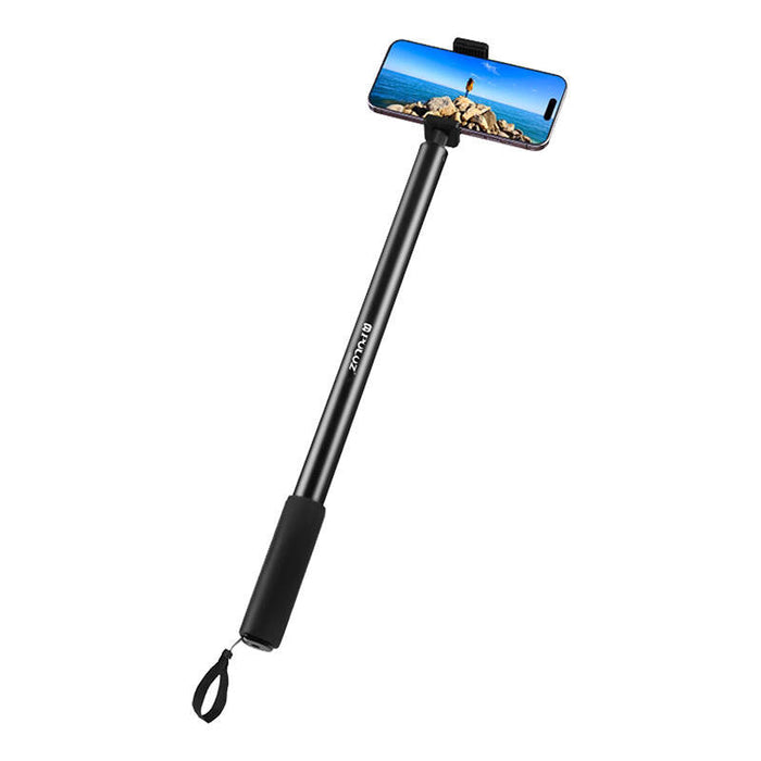 Metal selfie holder 2m PULUZ for Insta360 One RS/X2/X3/X4 camera (black) - Straps mounts