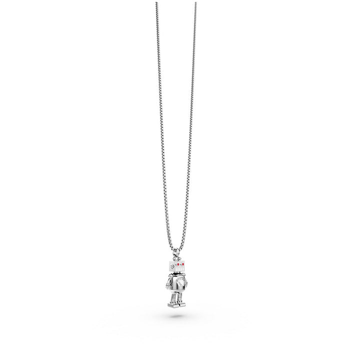 METALMORPHOSE ON-SHIRT RETRO ROBOT NECKLACE