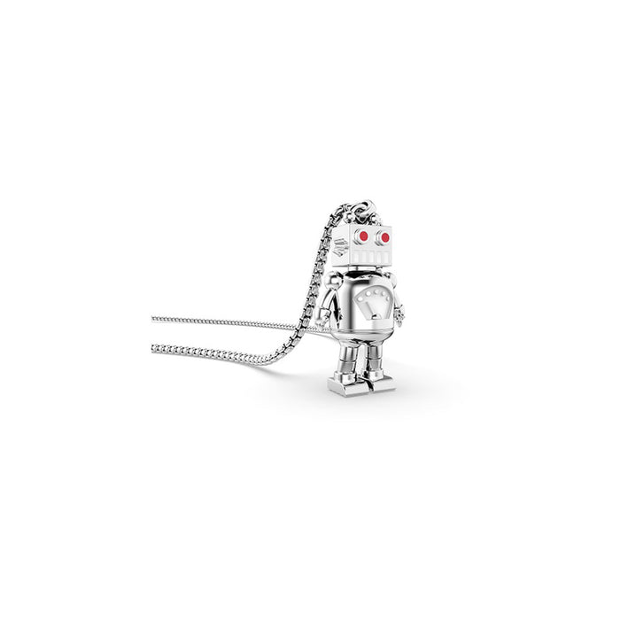 METALMORPHOSE ON-SHIRT RETRO ROBOT NECKLACE