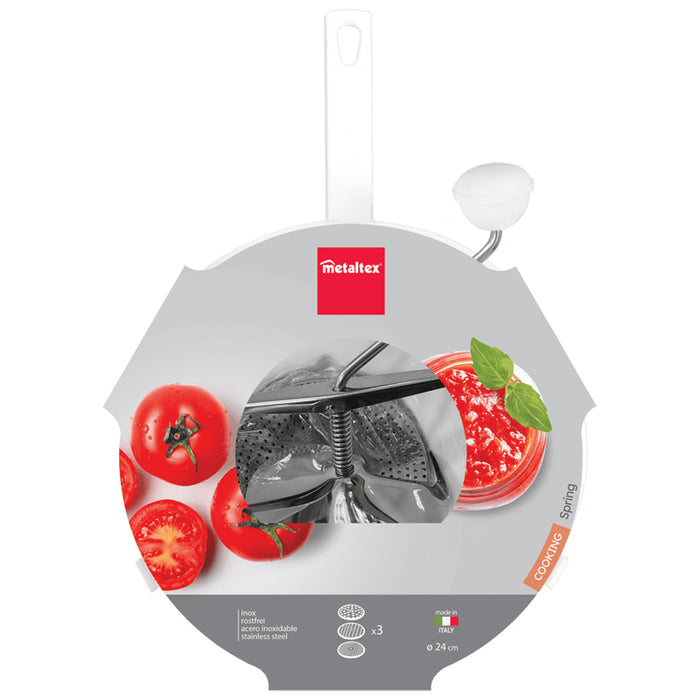 TOMATO GRINDER WITH 3 DISCS SPRING METALTEX