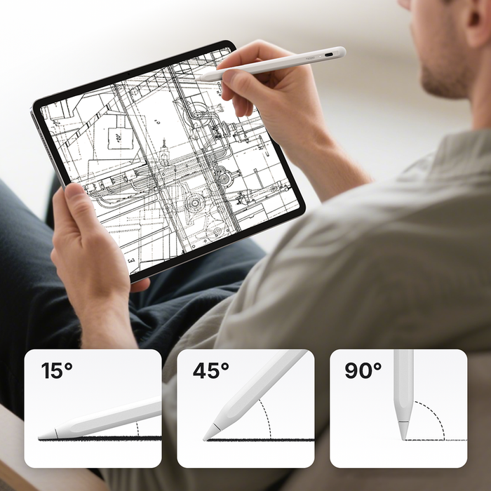 Metapen Pencil A8 for iPad - White