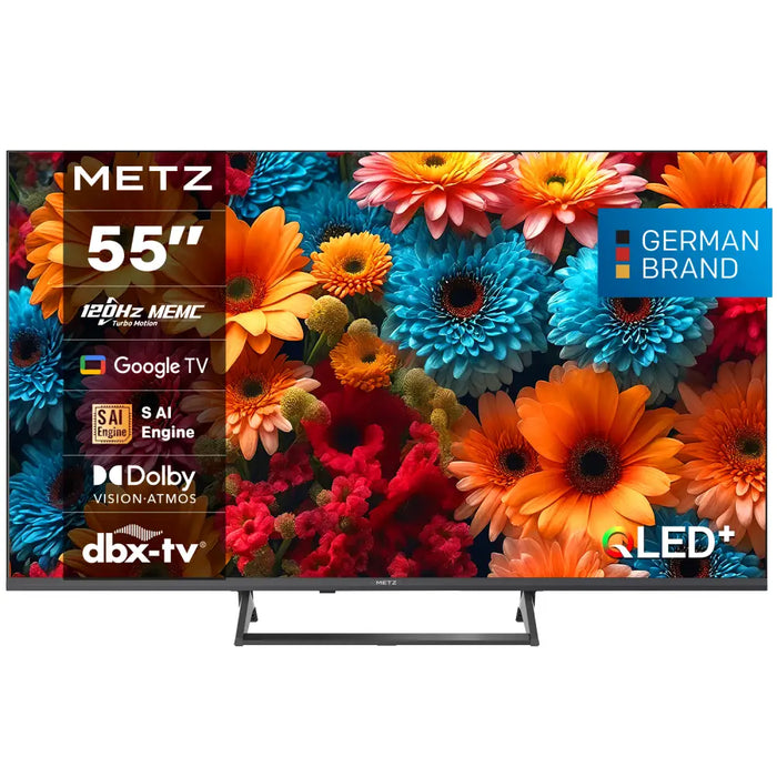 METZ TV 55’’ 55MQF7500Z UHD QLED SMART TV 120Hz 4K Google TV Frameless 139.0cm - Телевизори<<<TV Видео и