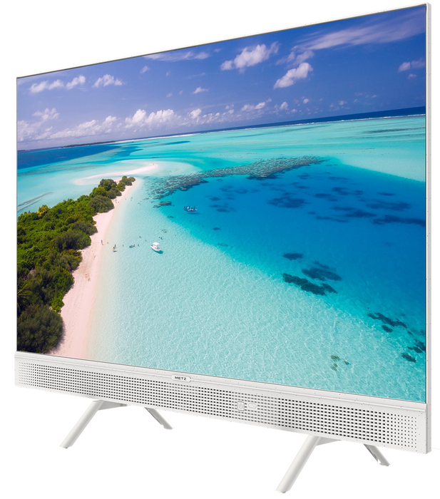 METZ Portable TV 32MQE7100Z, 32" QLED, Google TV, white