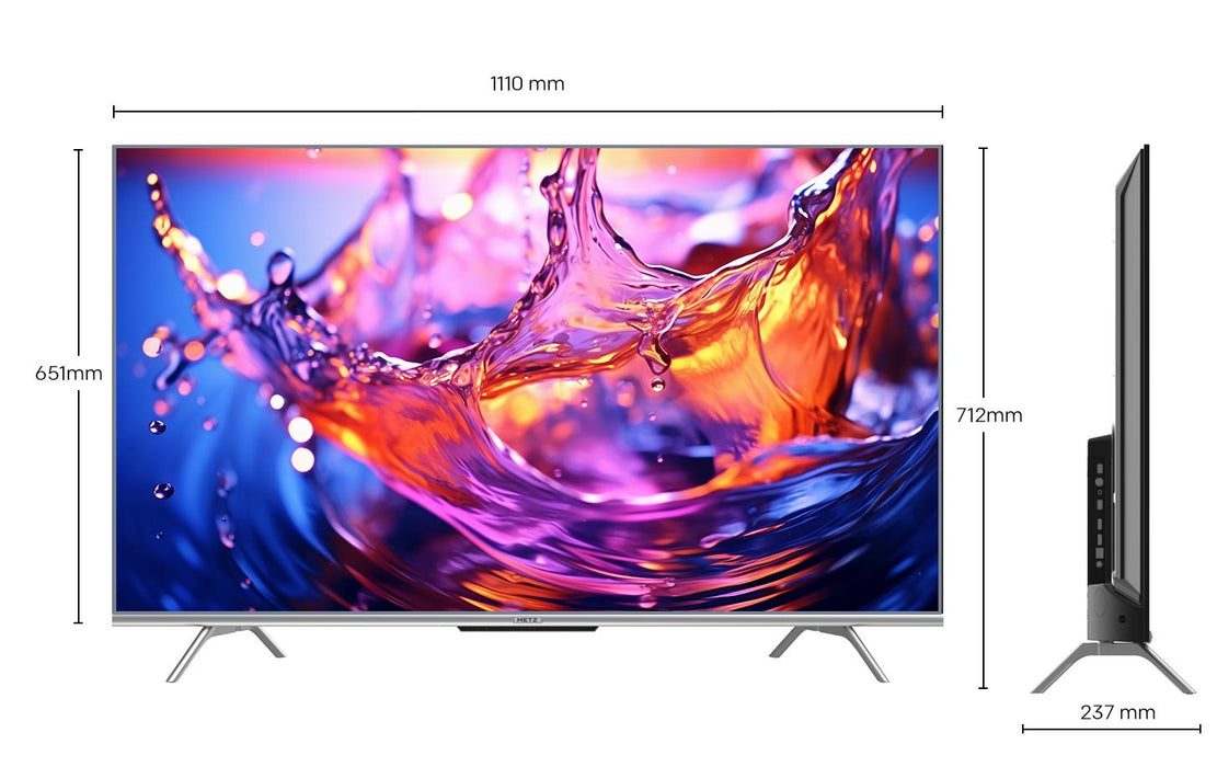 TV METZ 50MUD7000Z, 50" (126 cm), LED Smart TV, Google TV, UHD, Black